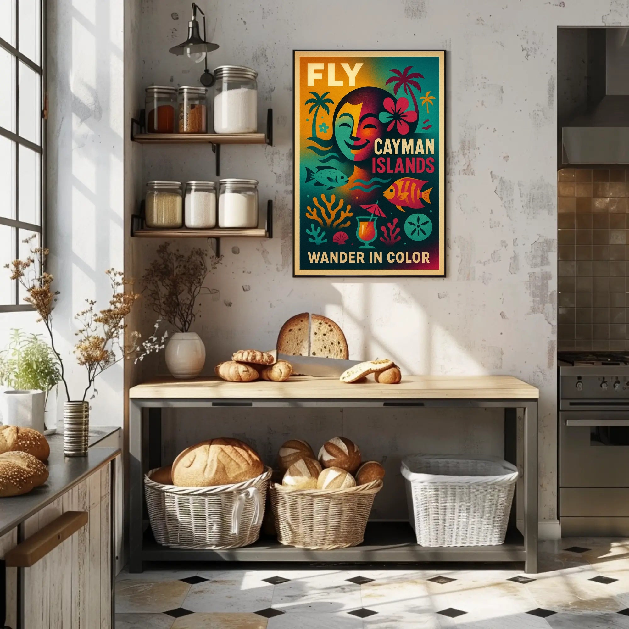 Wander in Color - Cayman Islands Poster