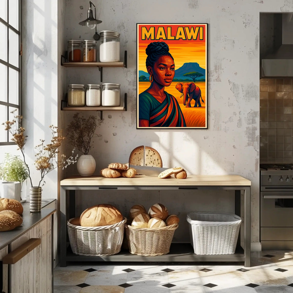 Malawi A Vibrant Portrait Poster