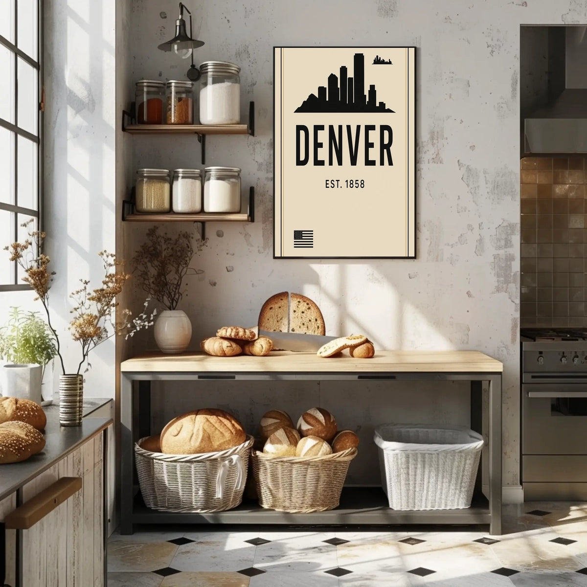 Denver Skyline Est. 1858 Poster