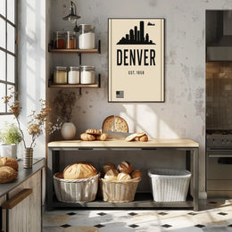 Denver Skyline Est. 1858 Poster
