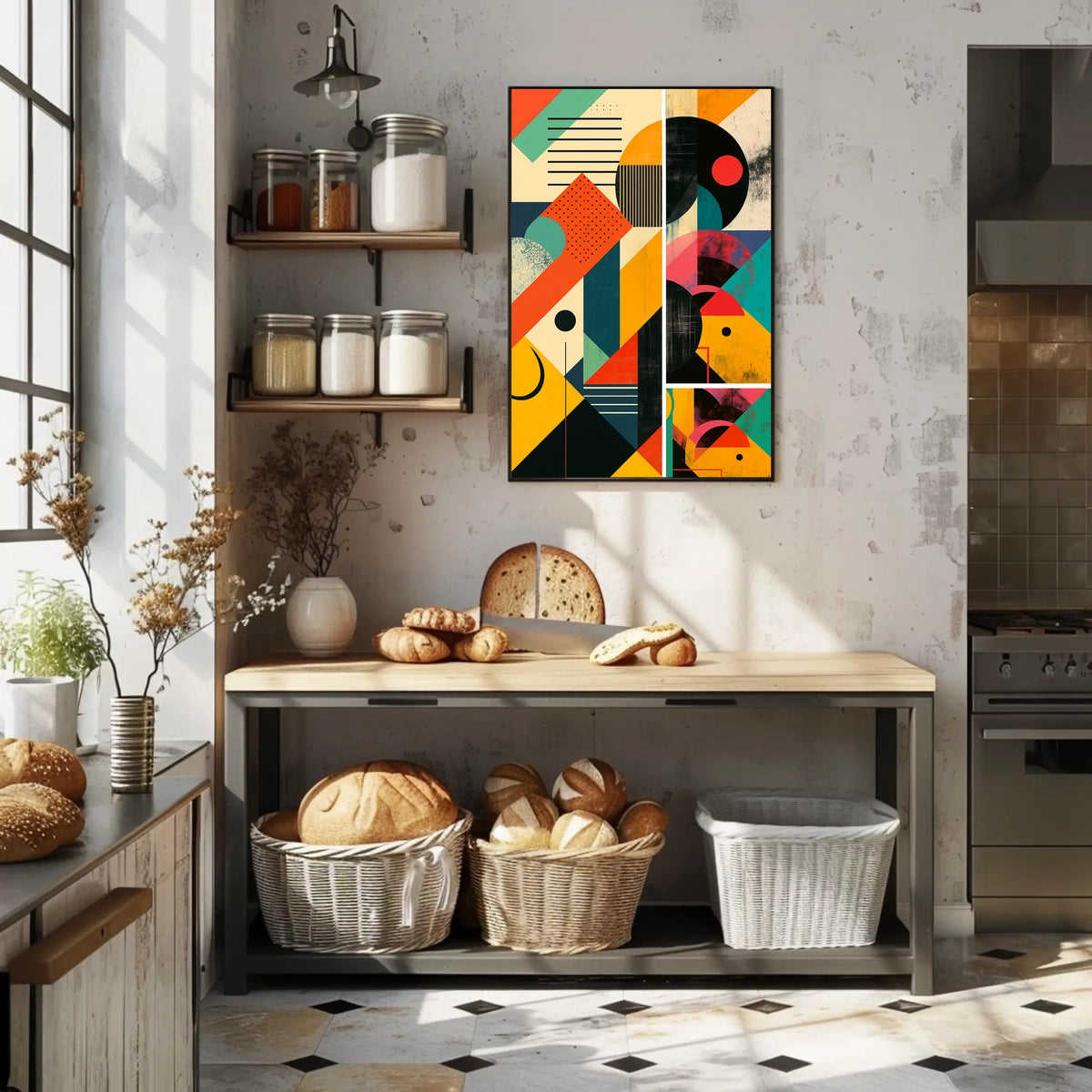 Geometric Abstraction Abstract Poster