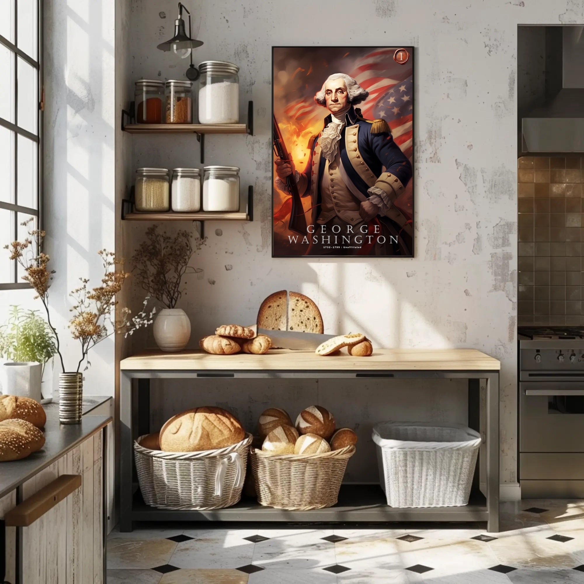 George Washington: A Revolutionary Icon Poster