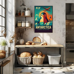 Antarctica Adventure Vintage Travel Art Poster PosterGoat