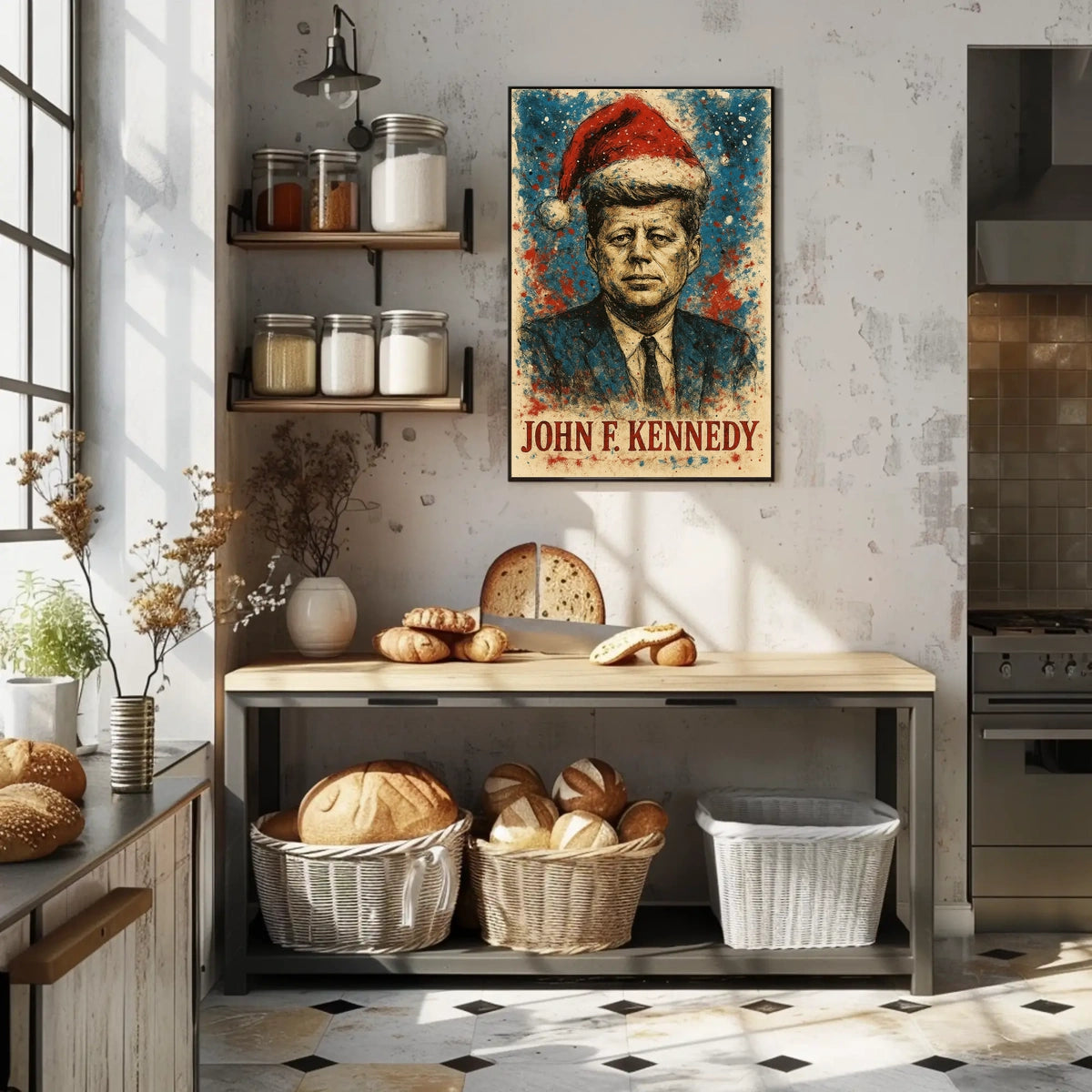 John F. Kennedy 35th President of the United States Christmas SeriesPoster