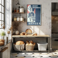 Propaganda Poster with Symbolic Imagery Poster PosterGoat