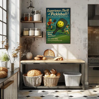 Experience the Thrill of Pickleball Poster