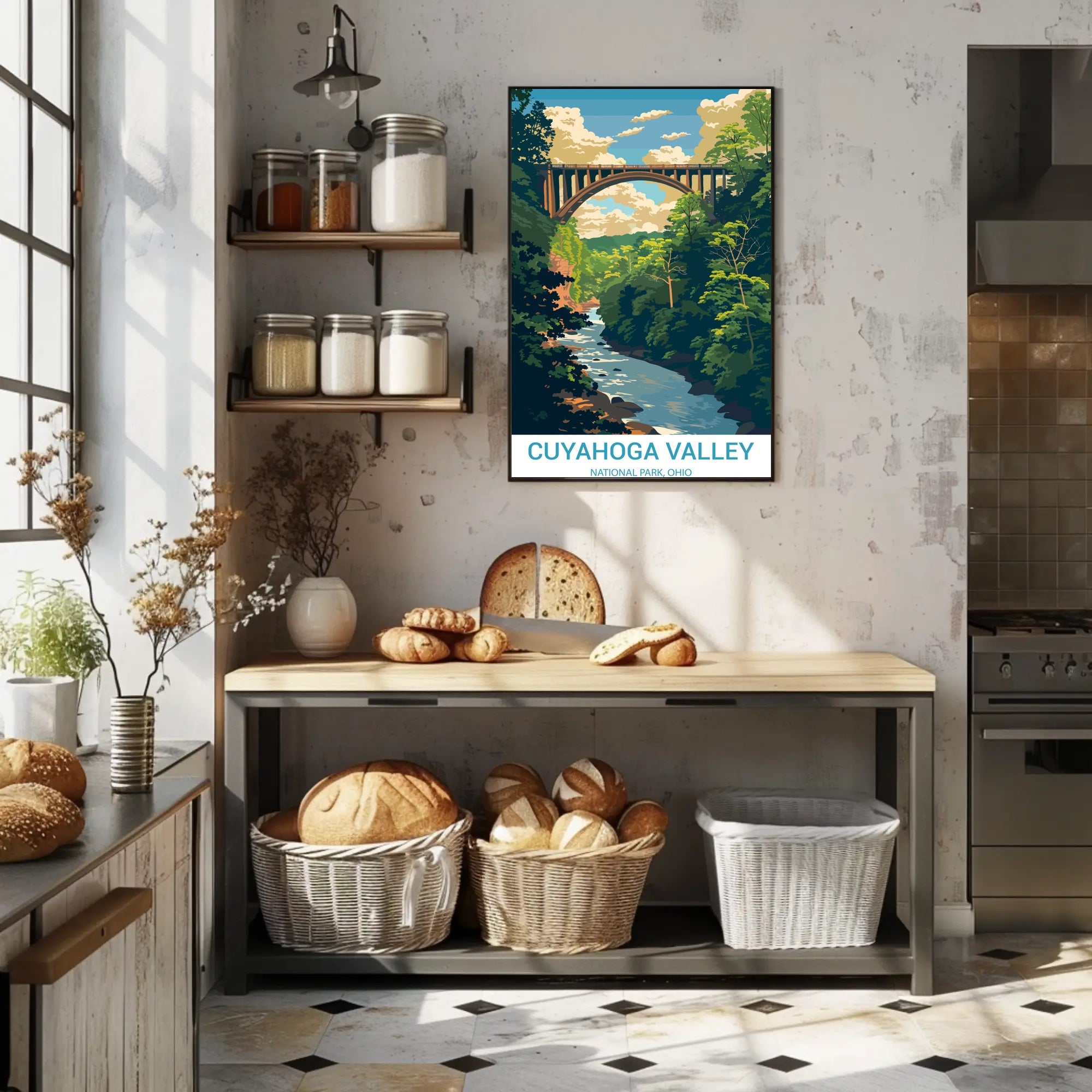 Cuyahoga Valley National Park Vintage Travel Poster