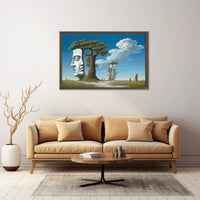 Surreal Faces Nature Scene Fantasy or Mythology Poster