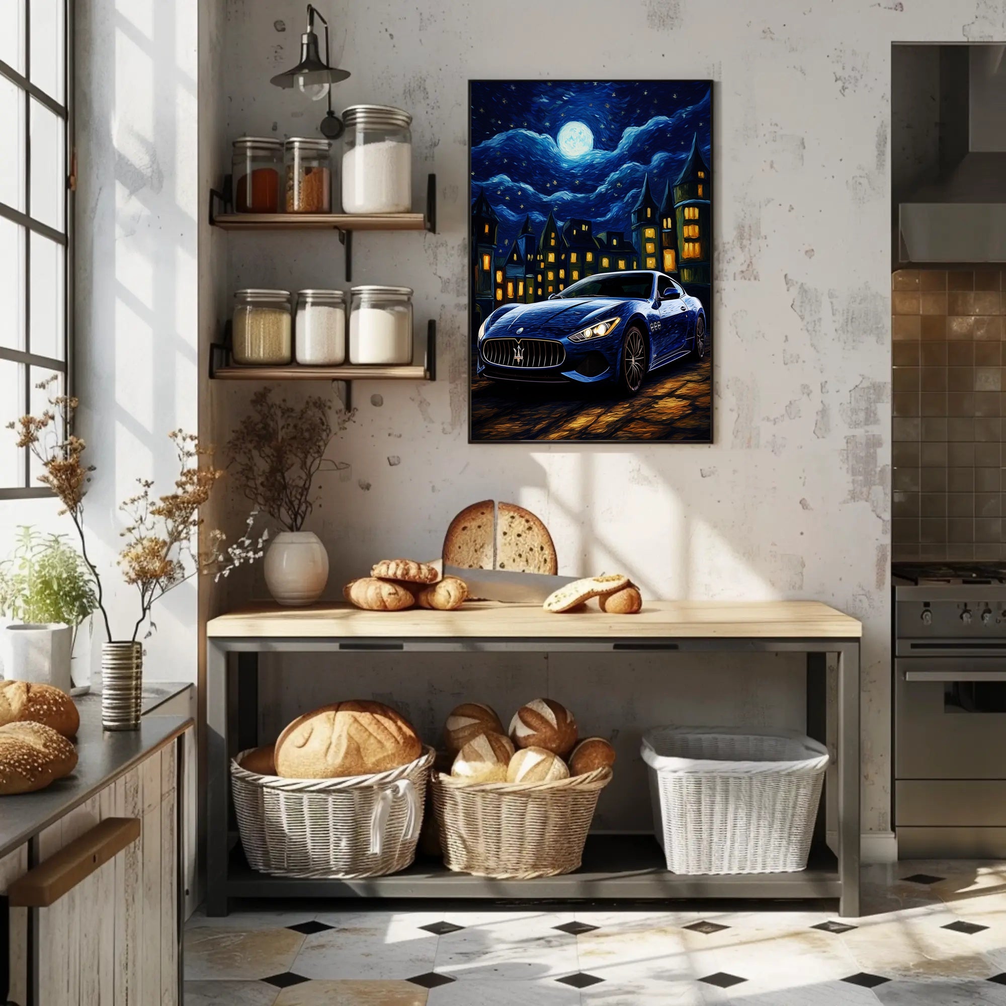 Starry Night Drive Poster PosterGoat