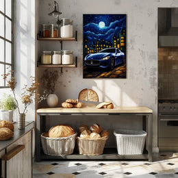 Starry Night Drive Poster PosterGoat