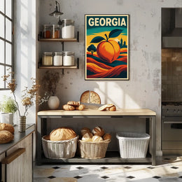 Georgia The Peach State Poster