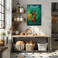 Brazilian Carnival Dance Captures Cultural Heritage Poster