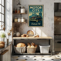 Motor City Detroit, MI Poster