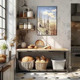 Gothic Architecture and Cityscape Poster PosterGoat