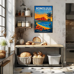 Experience the Aloha Spirit Honolulu Poster