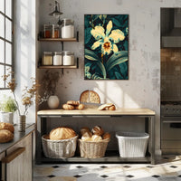 Enchanting Orchid Illustration William Morris Art Poster