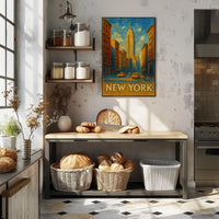 New York Cityscape Poster