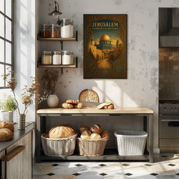 Jerusalem Historic Travel Poster Wall Art Print