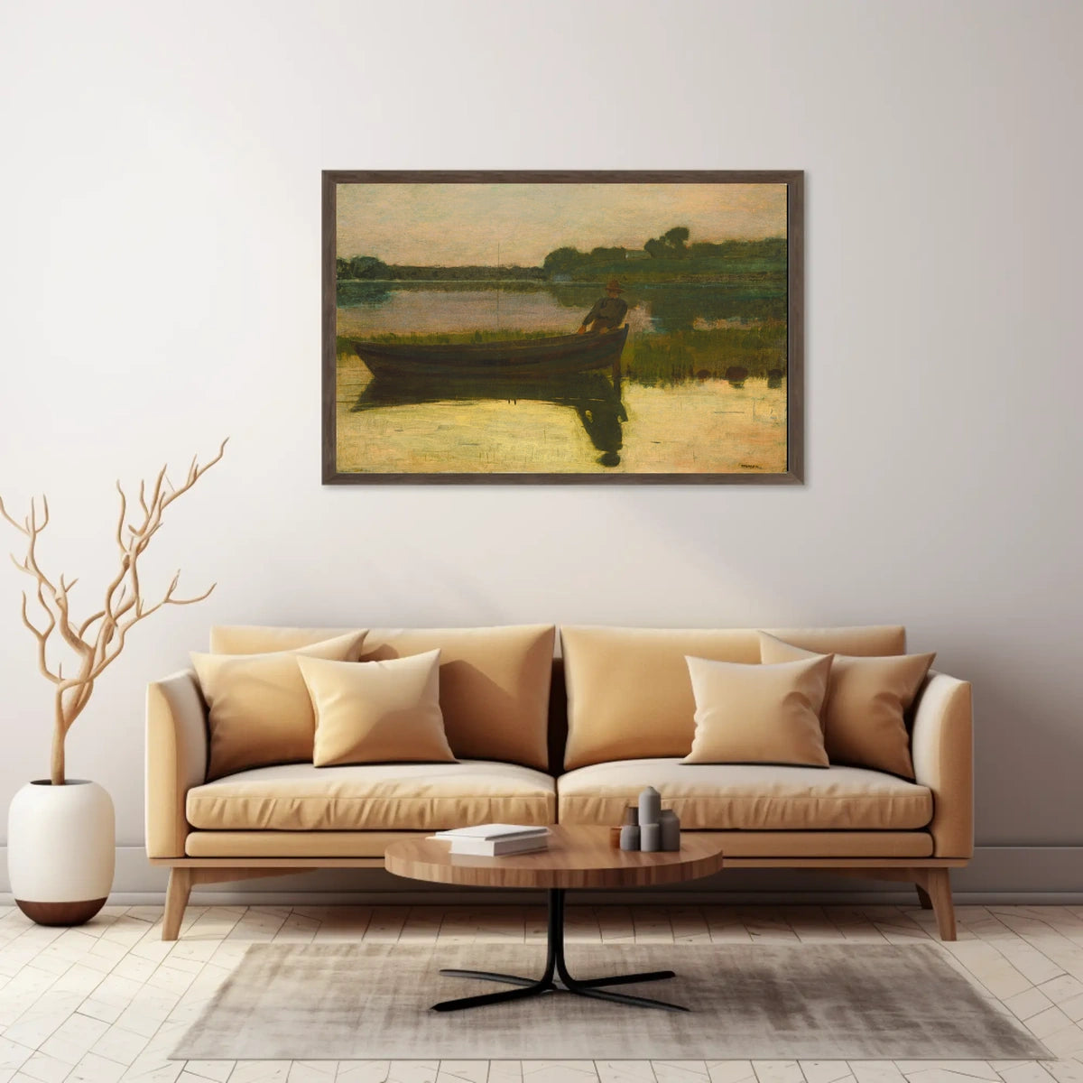 Serene Solitude: Impressionistic Tranquility Artistic Poster