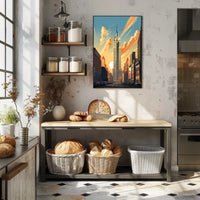 Empire State Building At Sunset Poster