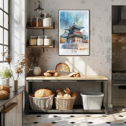 Traditional Korean Architecture Poster PosterGoat