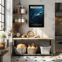 Makoshark The Oceans Predator Poster PosterGoat
