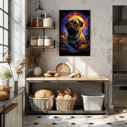 Cosmic Pug Adventure Poster