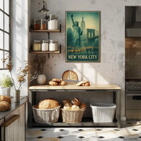 Iconic New York City Vintage Poster For Home Decor Fans