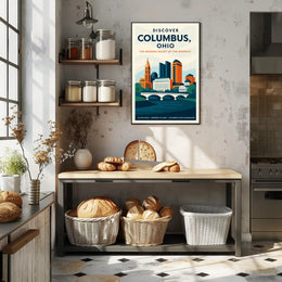 Discover Columbus, Ohio Poster PosterGoat