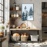 Serene Winter Chapel in Snowy Alpine Landscape