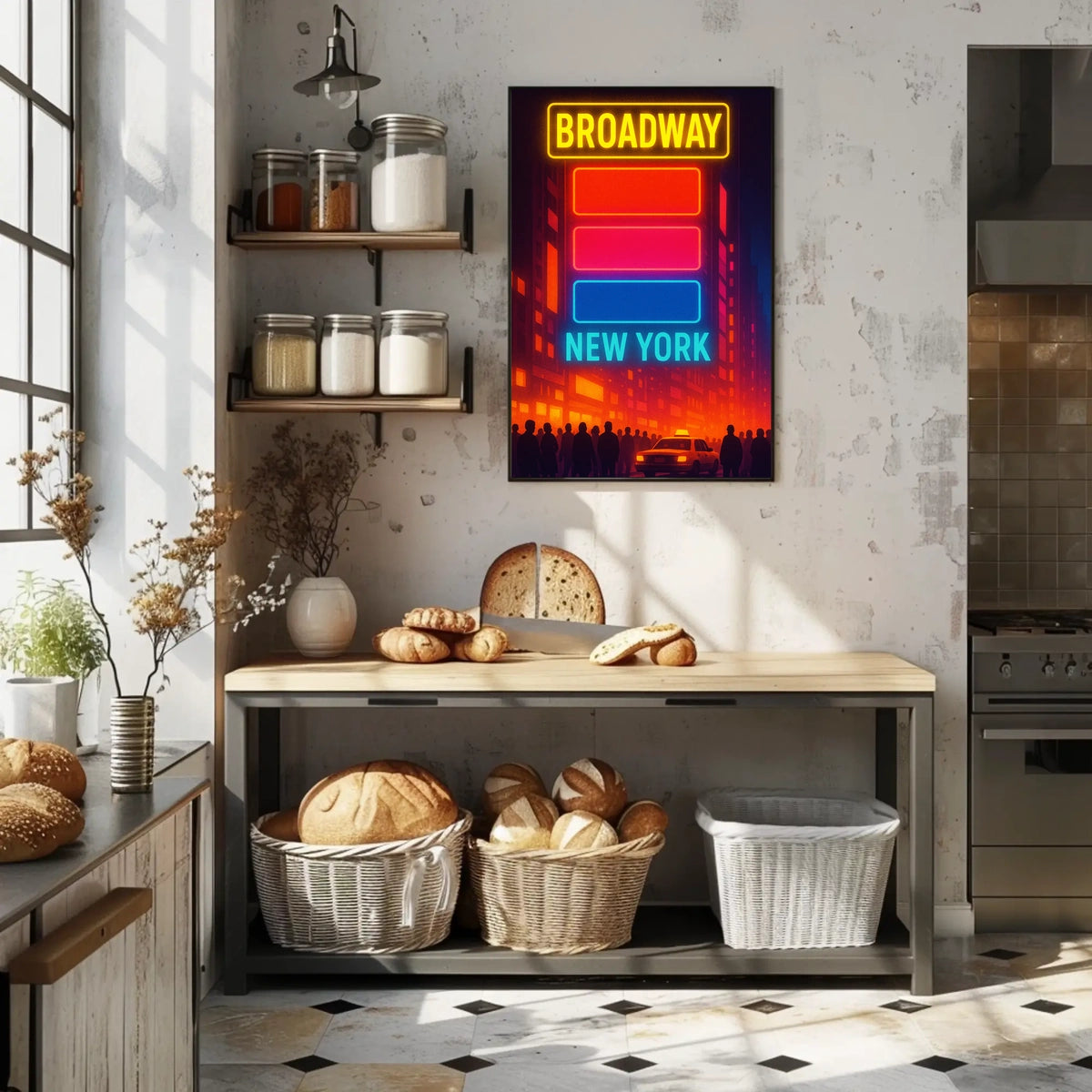 Broadway New York Urban Vibe Travel Poster