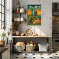 Abu Dhabi Heritage & Innovation Urban Cityscape Poster