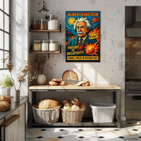 Einstein Relativity Modern Science Enthusiasts Poster
