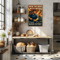 World War II Home-Front Labor Propaganda Poster