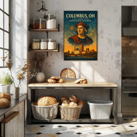 Columbus OH Tribute Poster Wall Art Print PosterGoat