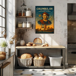Columbus OH Tribute Poster Wall Art Print PosterGoat