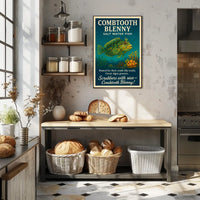 Combtooth Blenny Saltwater Fish Poster
