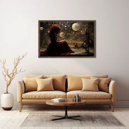 Fantastical Cosmic Landscape with Celestial Artistry Fantasy Poster