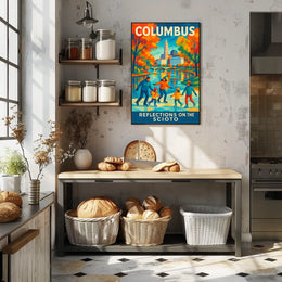 Columbus Reflections on the Scioto Poster