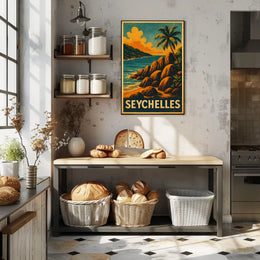 Seychelles Paradise Poster