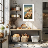 Positano Coastal View Travel Poster PosterGoat