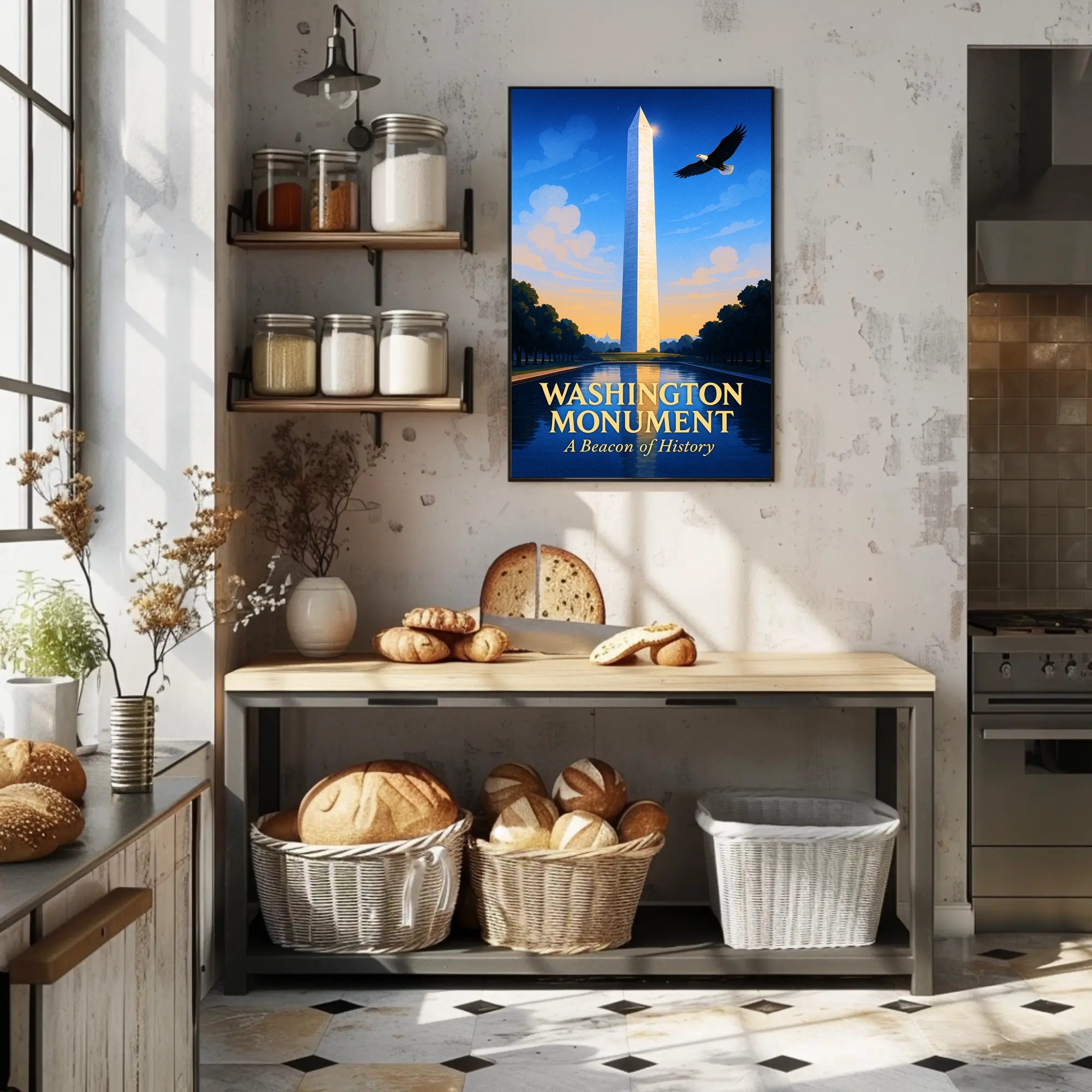 Washington Monument A Beacon of History Poster