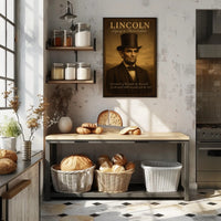Abraham Lincoln Legacy in Photorealism Poster PosterGoat