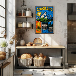 Colorado Mile High City Poster