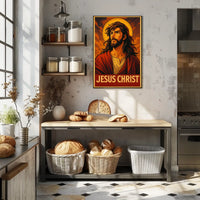 Jesus Christ Iconic Representation Poster