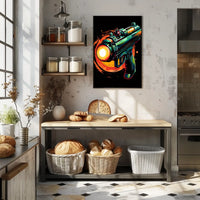 Futuristic Blaster Art Poster