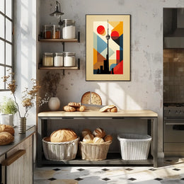 Toronto Skyline Modern Art Travel Poster