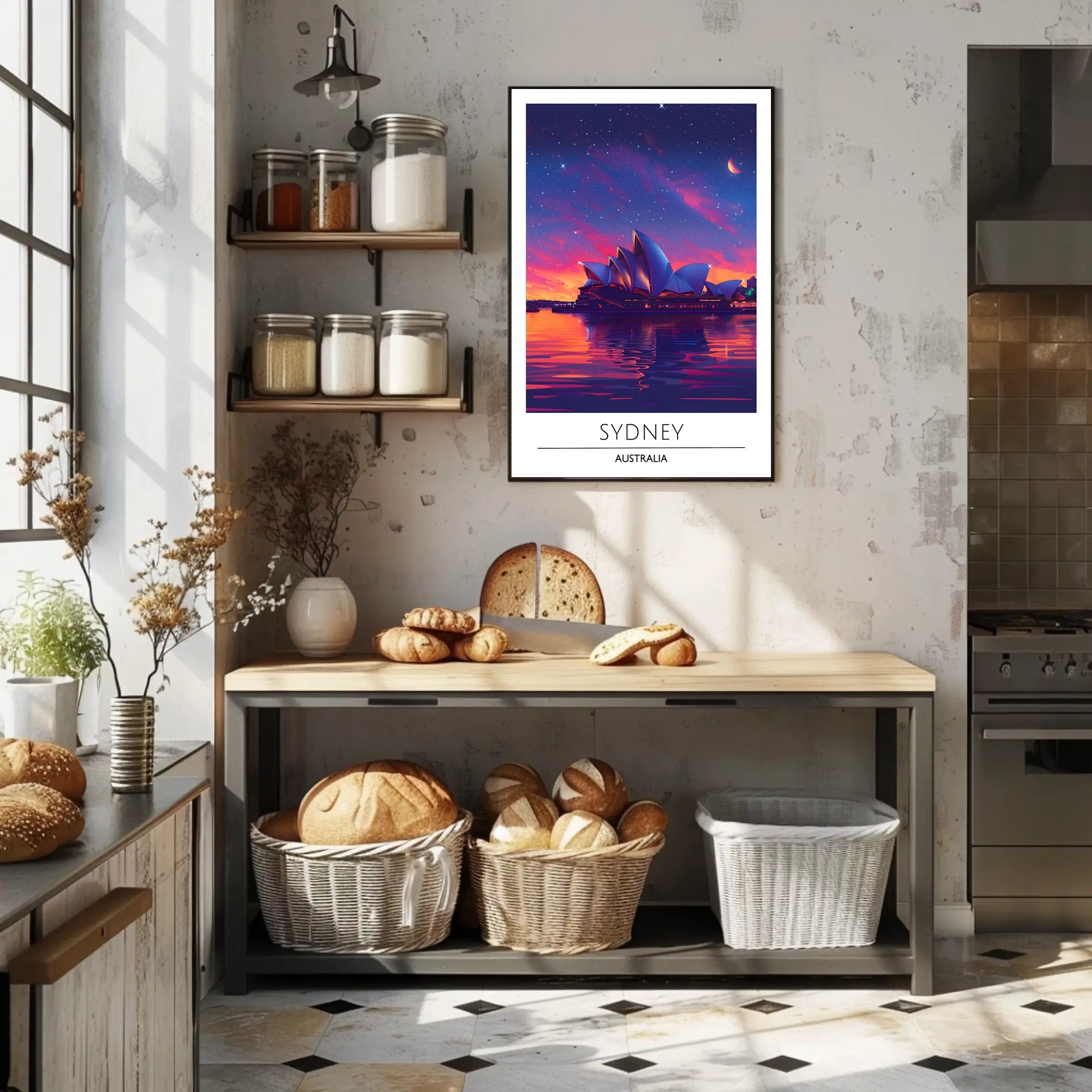 Sydney Opera House Dreamlike Cityscape Urban or Cityscape Poster