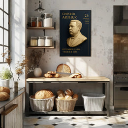 Chester A. Arthur Commemorative Vintage Presidential Poster PosterGoat