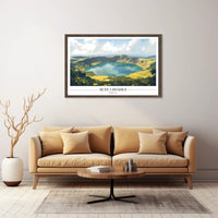 Sete Cidades Tranquil Landscape Travel Poster